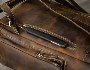 Mochila Masculina de Couro Legítimo para Notebook – Modelo Horse!