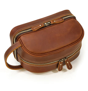 Nécessaire Masculina de Couro Genuíno – Modelo Cowhide