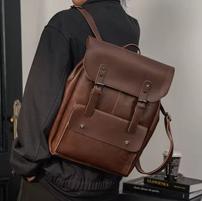 Mochila de Couro Vintage – Modelo Paris