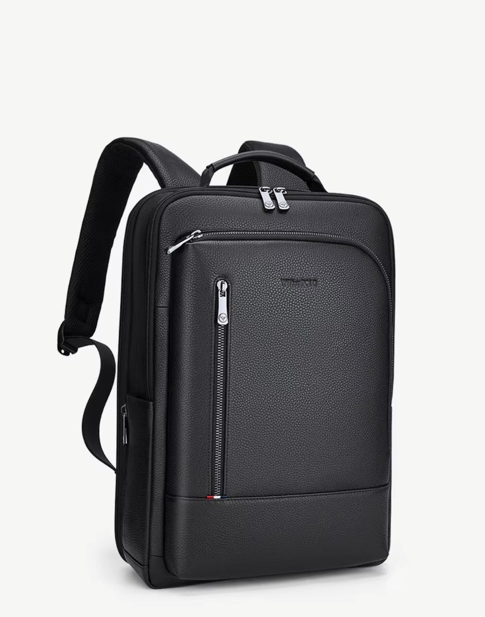 Mochila Masculina de Couro Genuíno William Polo – Modelo Executivo com Tecnologia USB