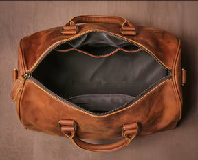 Mala Executiva de Couro Genuíno – Modelo Streamlined