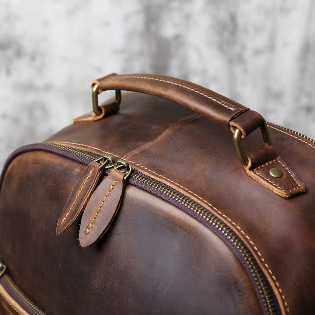 Mochila em Couro Legítimo Vintage Prime