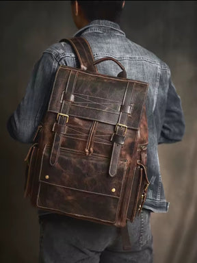 Mochila de Couro Genuíno Edição Prime Vanguard