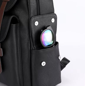 Mochila Masculina de Couro Vintage Britânica