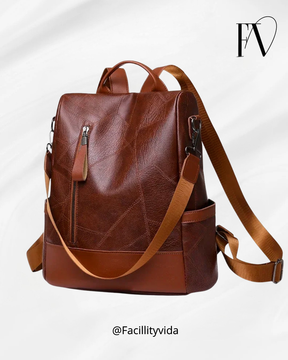 Mochila Feminina de Couro – Modelo Safe