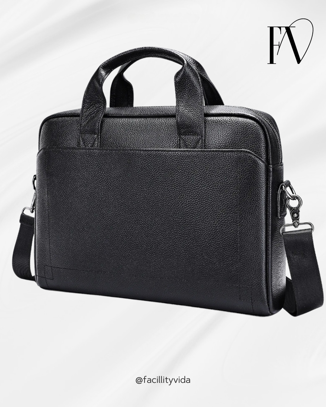 Pasta Masculina de Couro para Notebook Executiva – Modelo Bolsa de Mão ou Ombro!