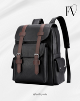 Mochila Masculina de Couro Vintage Britânica